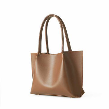 Plain Tote Bag Brown
