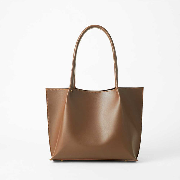 Plain Tote Bag Brown